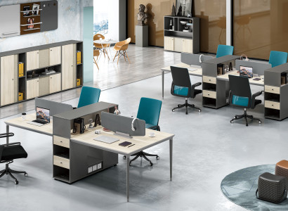 Office Furniture Furnishings Tables Table 4 Workstations Desk Call Center